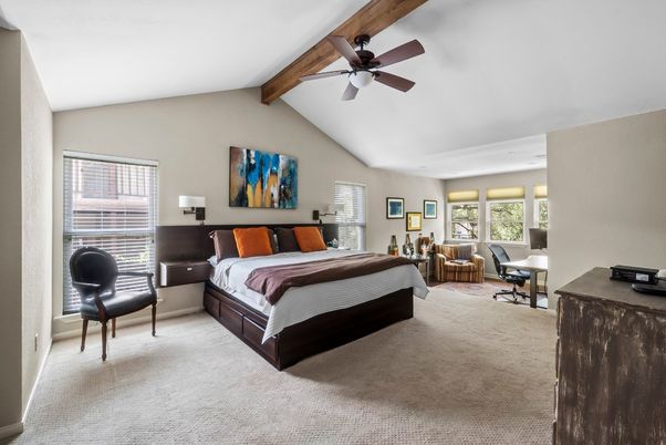 Bedroom, Interior, Wooden Beams