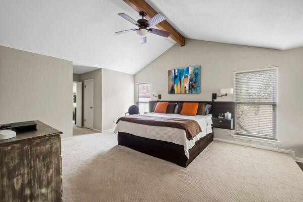 Bedroom, Interior, Wooden Beams