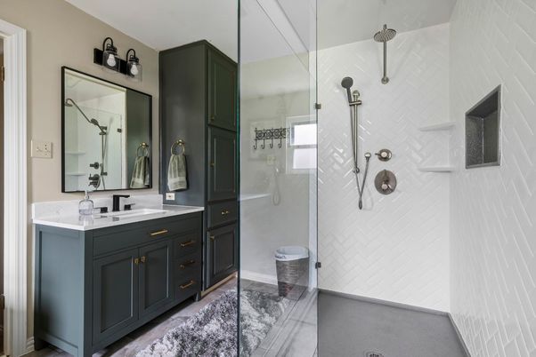 Bathroom, Glass Shower, Interior