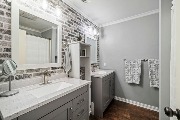 Bathroom, Interior, Wood Texture Flooring