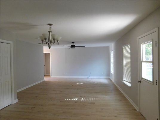 Chandelier, Empty room, Interior, Wood Texture Flooring
