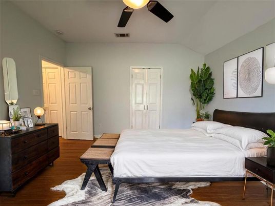 Bedroom, Interior, Wood Texture Flooring