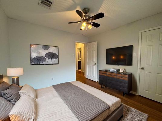 Bedroom, Interior, Wood Texture Flooring