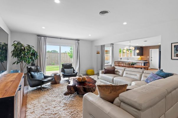 Interior, Kitchen, Living room, Recessed Lighting