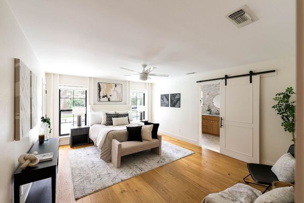 Bedroom, Interior, Wood Texture Flooring