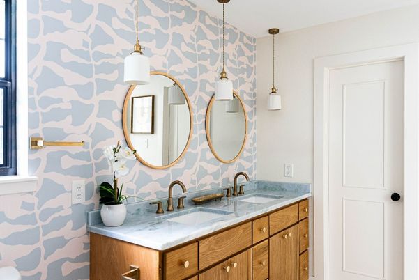 Bathroom, Dual Sink Vanities, Interior, Pendant Lights