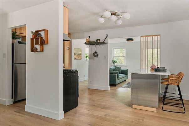 Interior, Kitchen, Wood Texture Flooring