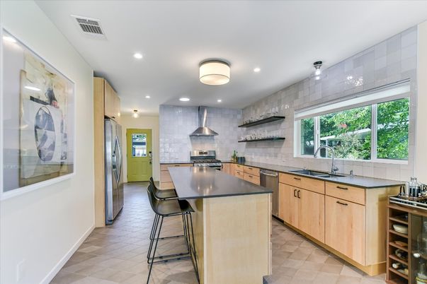 Interior, Kitchen, Recessed Lighting, Stainless Steel Appliances