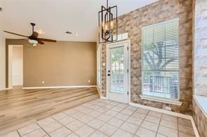 Empty room, Interior, Pendant Lights, Recessed Lighting, Wood Texture Flooring