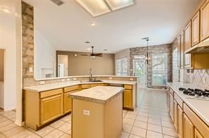 Chandelier, Interior, Kitchen, Recessed Lighting
