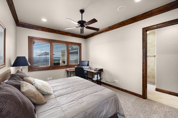 Bedroom, Home Office, Interior, Recessed Lighting