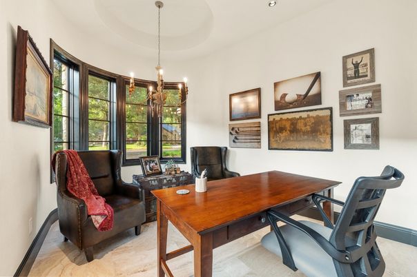 Home Office, Interior, Pendant Lights