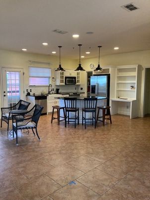 Interior, Kitchen, Pendant Lights, Recessed Lighting, Stainless Steel Appliances