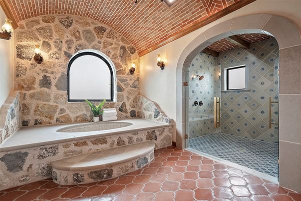 Bathroom, Interior, Stone Walls