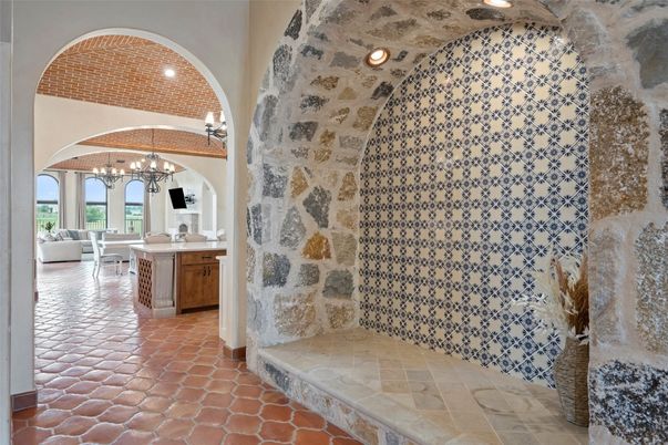 Bathroom, Chandelier, Interior, Recessed Lighting