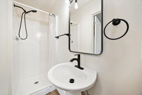 Bathroom, Interior, Wood Texture Flooring