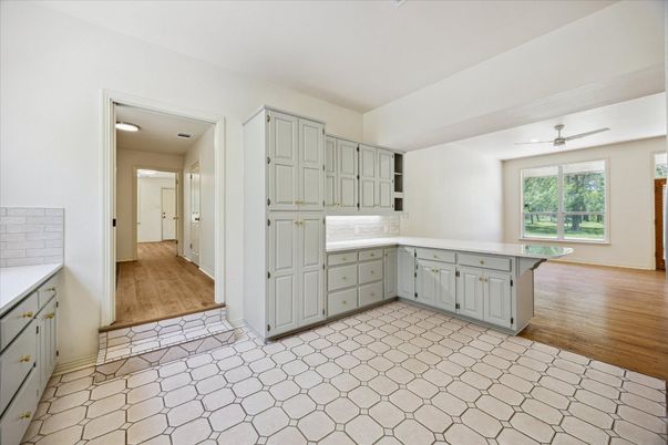 Interior, Kitchen, Wood Texture Flooring