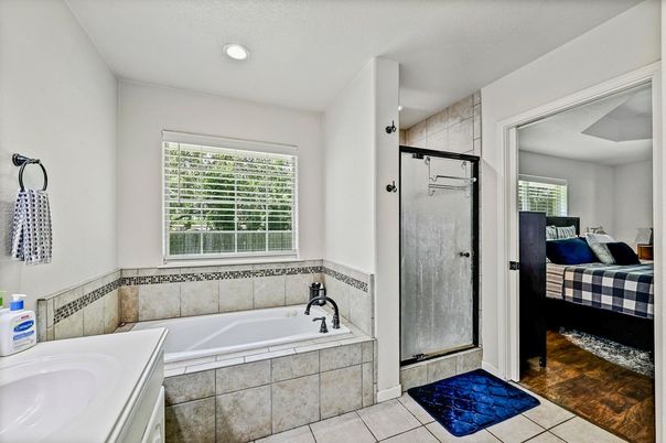 Bathroom, Bedroom, Interior, Recessed Lighting, Wood Texture Flooring