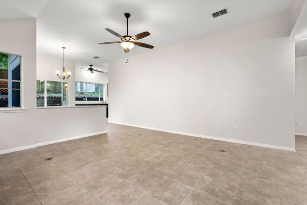 Chandelier, Empty room, Interior