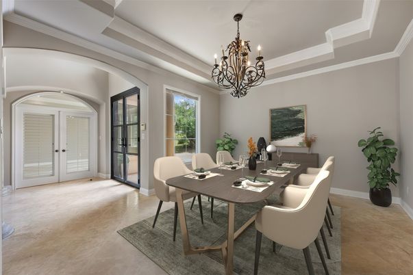 Chandelier, Dining room, Interior