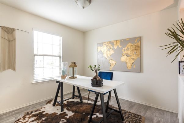 Home Office, Interior, Wood Texture Flooring