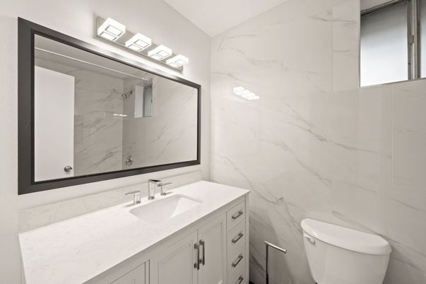 Bathroom, Interior, Marble Walls