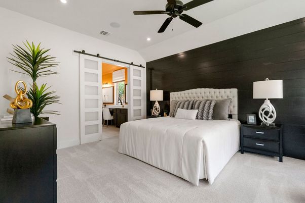 Bedroom, Interior, Recessed Lighting