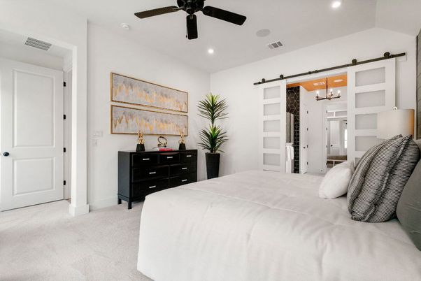 Bedroom, Interior, Recessed Lighting