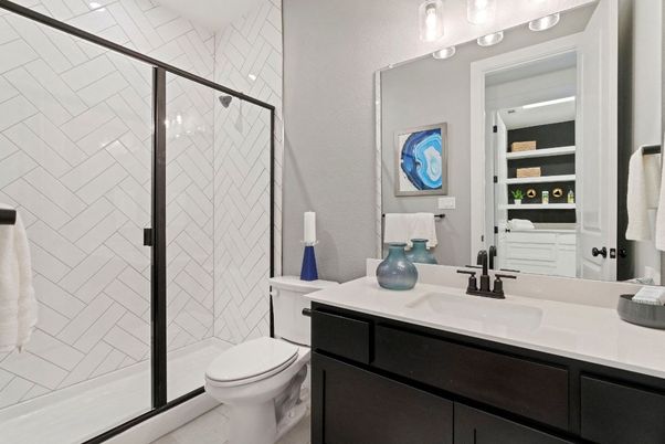 Bathroom, Glass Shower, Interior
