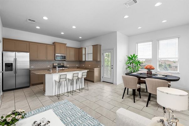 Dining room, Interior, Kitchen, Recessed Lighting, Stainless Steel Appliances