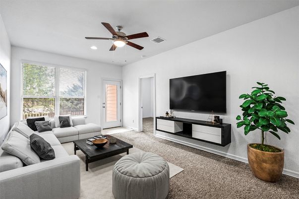 Interior, Living room, Recessed Lighting