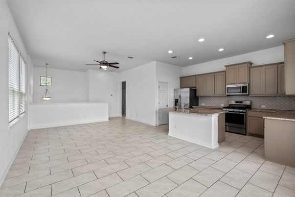 Interior, Kitchen, Pendant Lights, Recessed Lighting, Stainless Steel Appliances