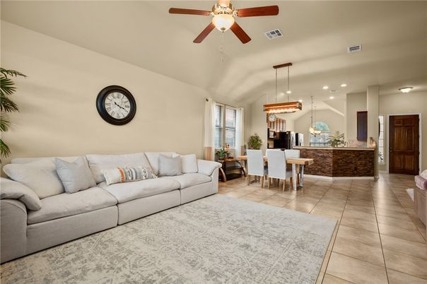 Dining room, Interior, Kitchen, Living room, Pendant Lights, Recessed Lighting