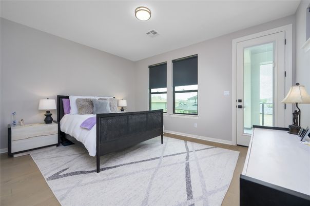 Bedroom, Interior, Wood Texture Flooring