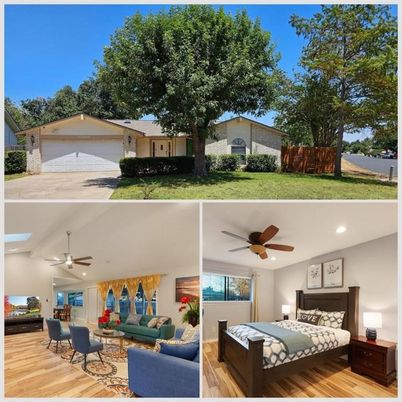 Bedroom, Detached Garage, Exterior, Recessed Lighting, Wood Texture Flooring
