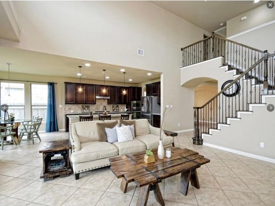Dining room, Interior, Kitchen, Living room, Pendant Lights, Recessed Lighting, Stainless Steel Appliances