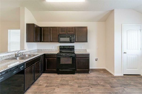 Interior, Kitchen, Wood Texture Flooring