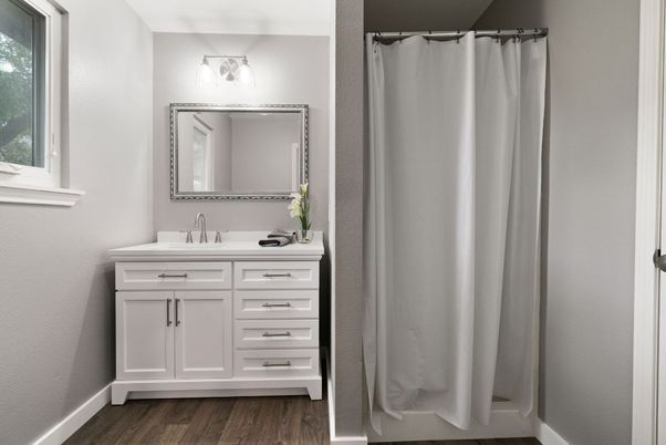 Bathroom, Interior, Wood Texture Flooring