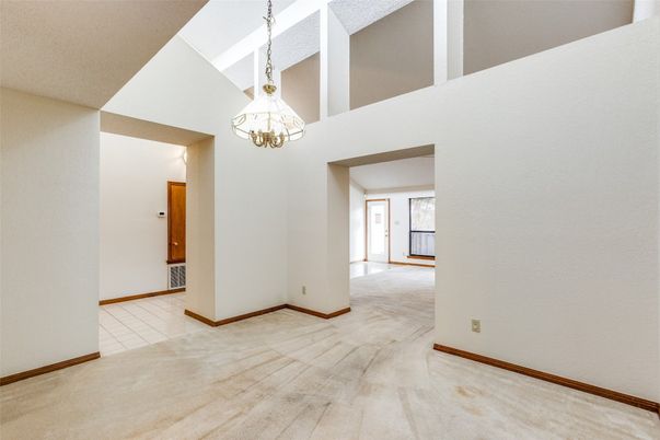 Chandelier, Empty room, Interior