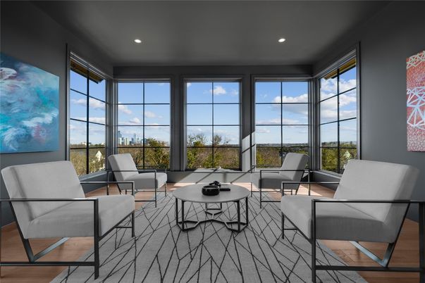 Interior, Living room, Recessed Lighting, Sun Room