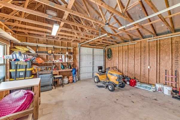 Garage, Interior, Wooden Beams, Wooden Ceilings, Wooden Walls