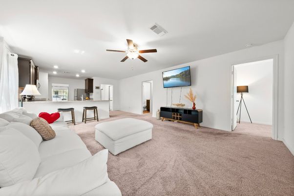 Interior, Kitchen, Living room, Recessed Lighting