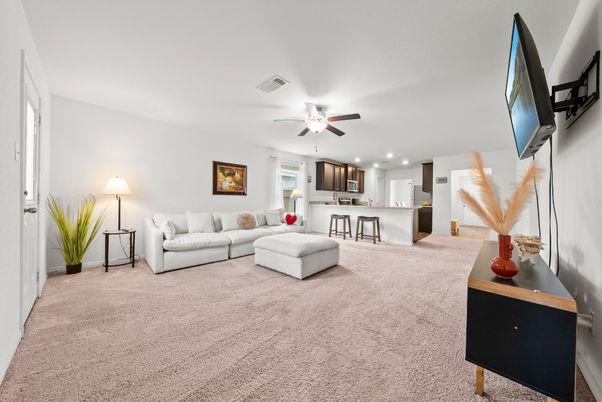 Interior, Kitchen, Living room, Recessed Lighting