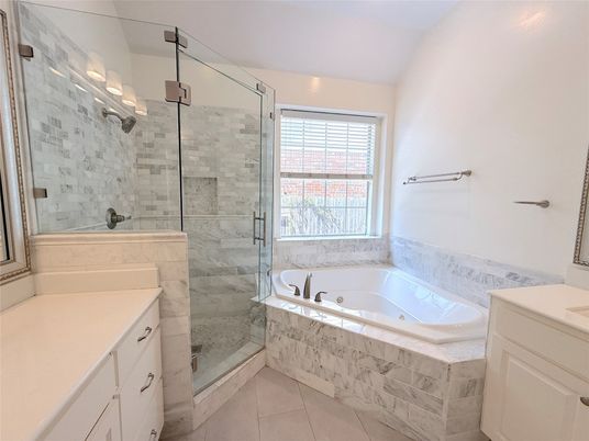 Bathroom, Glass Shower, Interior, Marble Walls