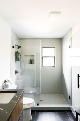 Bathroom, Glass Shower, Interior