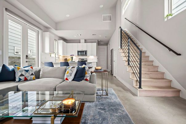 Interior, Kitchen, Living room, Recessed Lighting, Stainless Steel Appliances