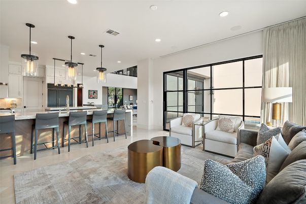 Interior, Kitchen, Living room, Pendant Lights, Recessed Lighting