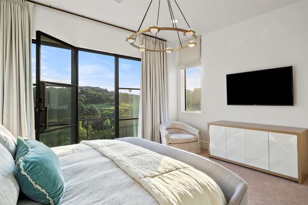 Bedroom, Interior, Pendant Lights