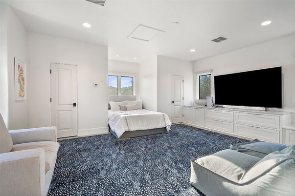 Bedroom, Interior, Recessed Lighting