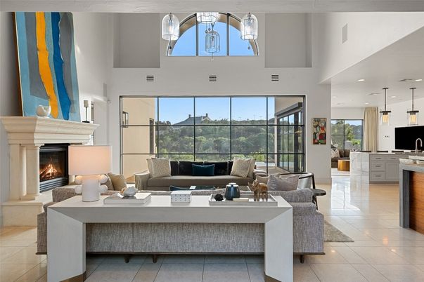 Fireplace, Interior, Living room, Pendant Lights, Recessed Lighting